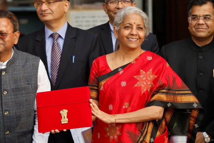 Nirmala Sitharaman with Budget document