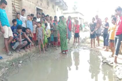 महादलित टोला की दो हजार की आबादी जलजमाव और रोग से पीड़ित