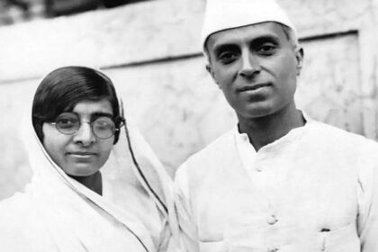 Jawaharlal Nehru and Kamla Nehru