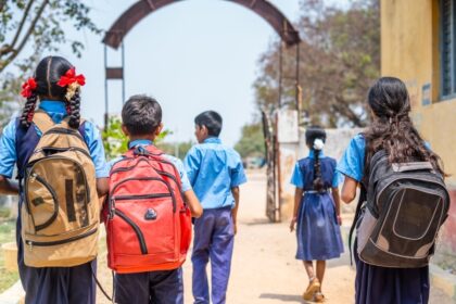 children going school