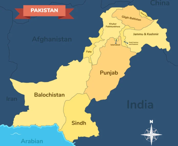 pakistan map