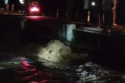 उलाय नदी का जलस्तर बढ़ने से बरमसिया पुल खतरे में 7