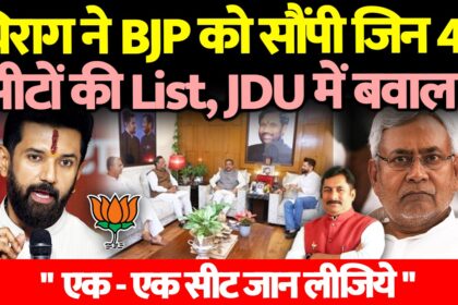 Bihar Election 2025 में चिराग पासवान NDA सीट बंटवारे पर चर्चा करते हुए
