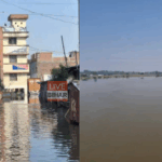 मुजफ्फरपुर बाढ़ 2025 में बूढ़ी गंडक नदी का जलस्तर बढ़ा