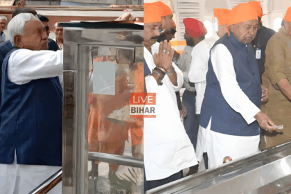 मुख्यमंत्री नीतीश कुमार मंदिर और मजार में पूजा-पाठ करते हुए – Bihar Election 2025 Photos