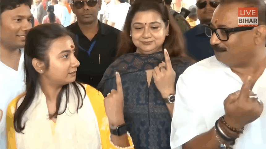 Shambhavi Chaudhary Double Voting Controversy Bihar Election 2025