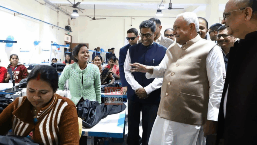 CM Nitish Kumar Hajipur Visit Footwear Factory Inspection