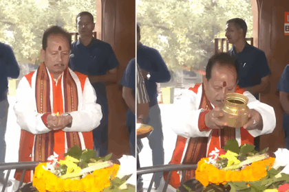 Bihar Chunav Update 2025 Vijay Kumar Sinha Temple Visit