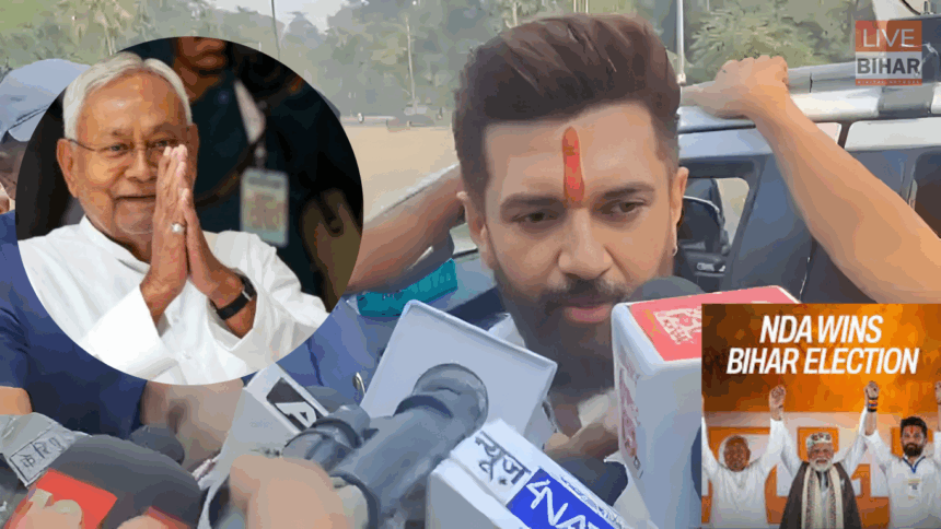 Bihar Election Result Chirag Paswan Meets Nitish Kumar After NDA Victory
