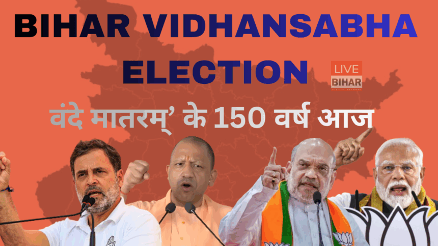 Bihar Vidhansabha Chunav 2025 Vande Mataram 150 Years Modi Shah Yogi Rahul Rallies