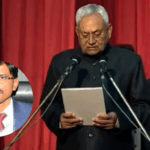 पटना गांधी मैदान में नीतीश कुमार शपथग्रहण की तैयारी