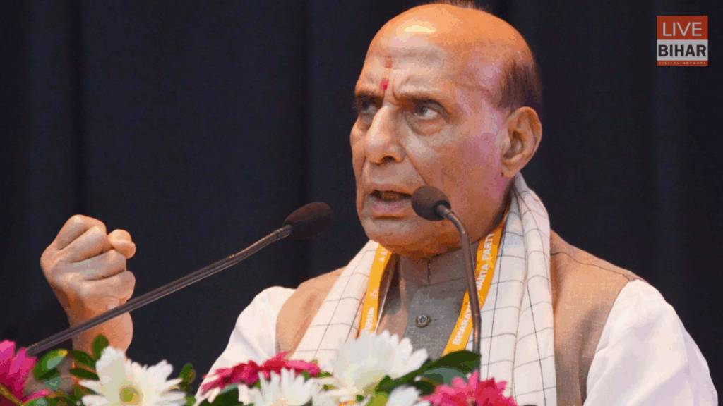 बिहार चुनाव 2025: राघोपुर की धरती से राजनाथ सिंह का गर्जन — “साफ दामन वाला ही बनाएगा विकसित बिहार” 1