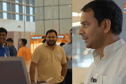 पटना एयरपोर्ट पर तेजस्वी यादव और तेजप्रताप यादव की 12 सेकंड की साइलेंट मुलाकात का दृश्य