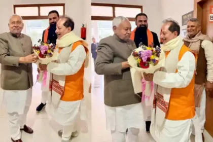 Bihar Politics Vijay Sinha Meets CM Nitish