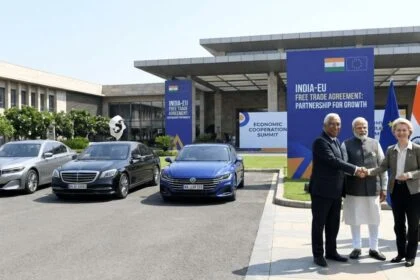EU Leaders India Visit Traffic Delhi