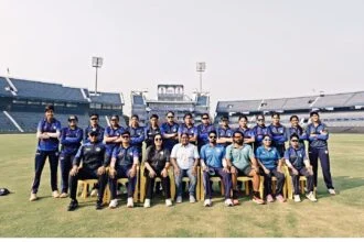 Bihar Women’s Team 198 Runs Victory celebration photo