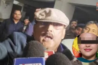 पूर्व IPS अमिताभ दास को हिरासत में ले जाती पटना पुलिस