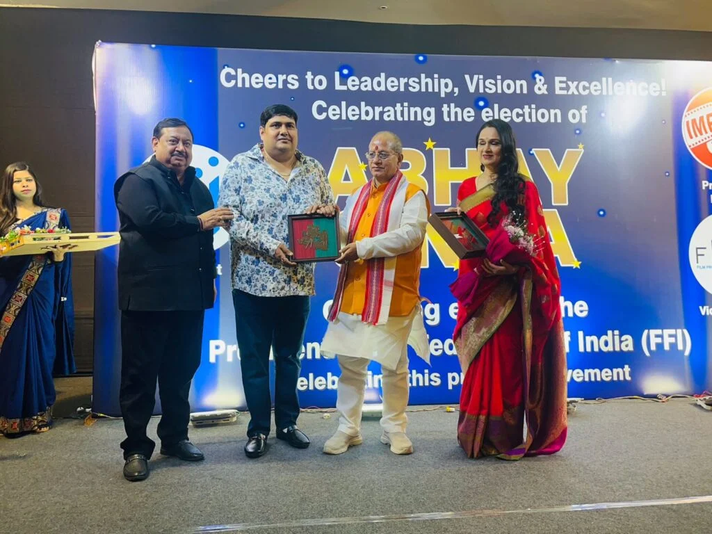 Film Federation of India: एफएफआई अध्यक्ष बनने पर अभय सिन्हा का पटना में भव्य सम्मान 1