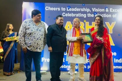 abhay sinha ffi president felicitation patna