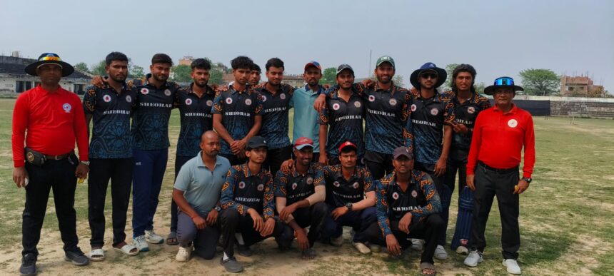 बिहार क्रिकेट U-23 मैच में खेलते खिलाड़ी