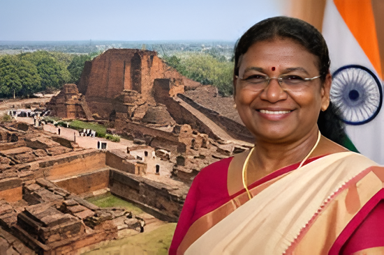 नालंदा विश्वविद्यालय में राष्ट्रपति द्रौपदी मुर्मू
