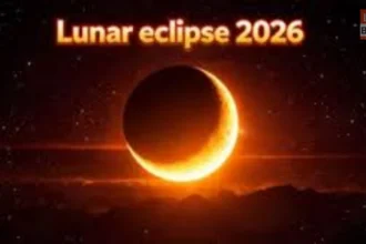 Full red moon during Lunar Eclipse 2026 on 3 March