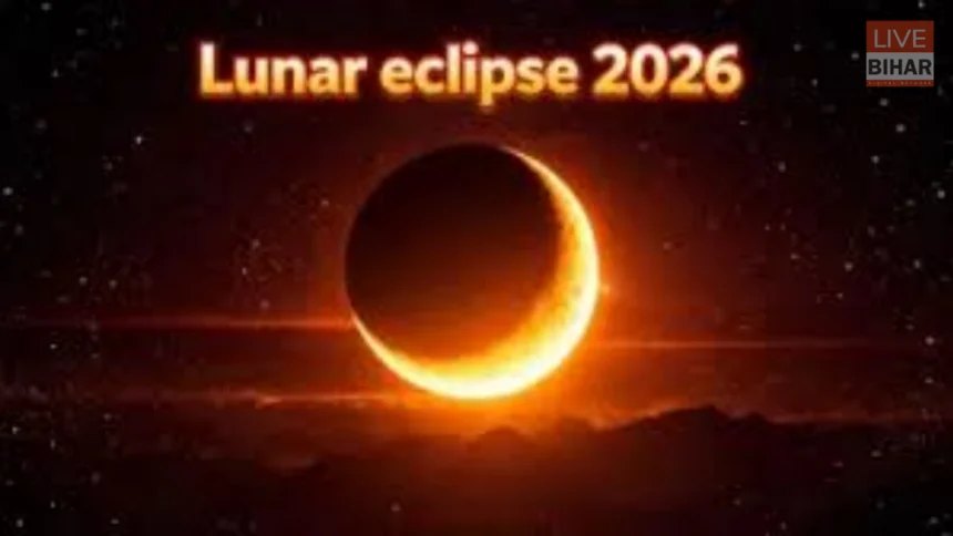 Full red moon during Lunar Eclipse 2026 on 3 March