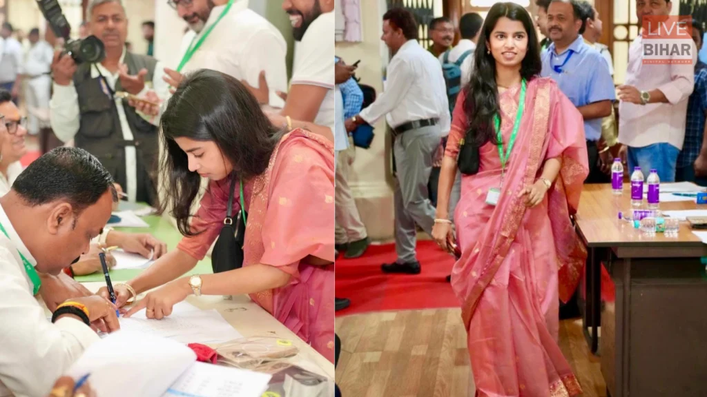 Rajya Sabha Election 2026: पहली बार वोट डालने पहुंचीं मैथिली ठाकुर, श्रेयसी सिंह बोलीं – विपक्ष के दावे खोखले 1
