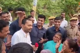 nishant kumar kalyan bigha visit women welcome