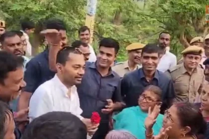 nishant kumar kalyan bigha visit women welcome