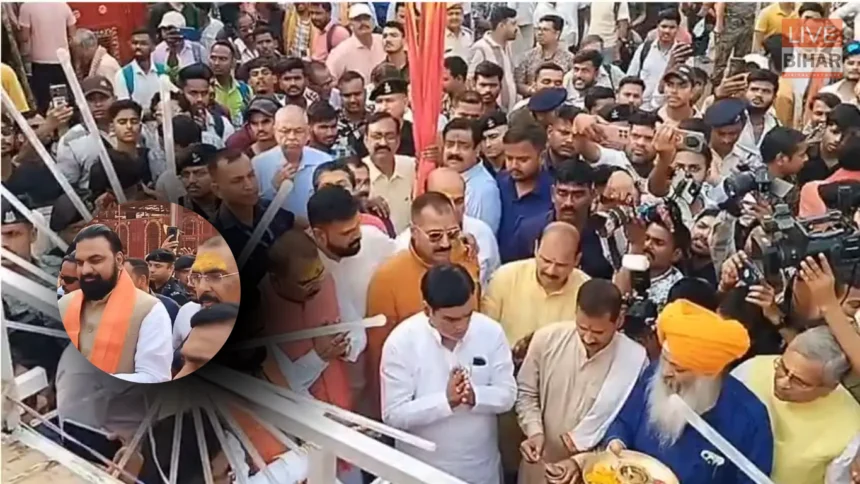 ram navami patna mahavir mandir crowd leaders darshan